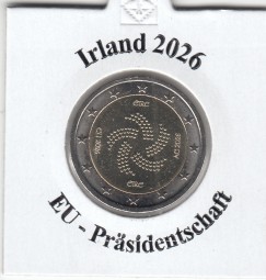 Irland 2 € 2026 EU - Präsidentschaft, bankfrisch