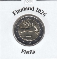 Finnland 2 € 2026, Pietilä lose bankfrisch