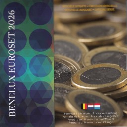 Benelux KMS 2026 ST incl. neue Münzen mit neuen Bildern von Luxemb.