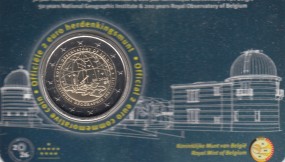 Belgien 2 Euro 2026 Sternwarte in Coincard NL/FL