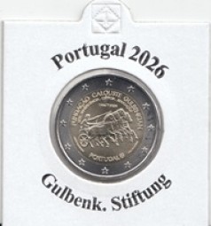 Portugal 2 € 2026 Gulbenk. Stiftung, bankfrisch