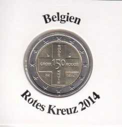Belgien 2 € 2014 Rotes Kreuz
