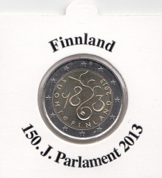Finnland 2 € 2013, 150 Jahre Parlament