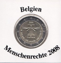 Belgien 2 € 2008, Menschenrechte