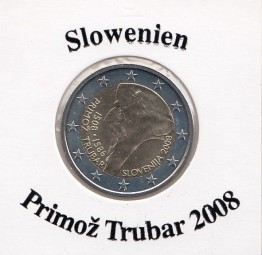 Slowenien 2 € 2008, Promoz` Trubar