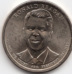 USA Präsidenten - Dollar 2016, R. Reagan, bankfrisch, Buchstabe P