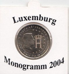 Luxemburg 2 € 2004, Monogramm